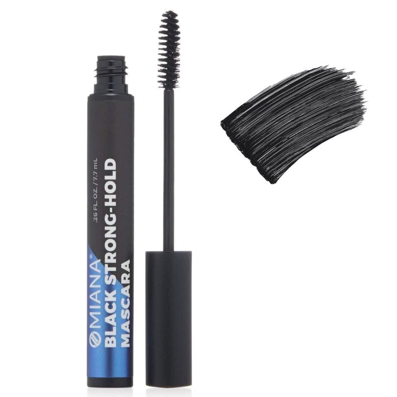 Omiana Natural Beauty Mascara Black Strong-Hold Mascara - No Titanium Dioxide, Mica, & More!