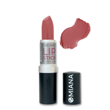 Omiana Natural Cosmetics Lipstick Velvet Rosewood Creamy Mineral Lipstick - Titanium Dioxide-Free + Mica-Free Options!