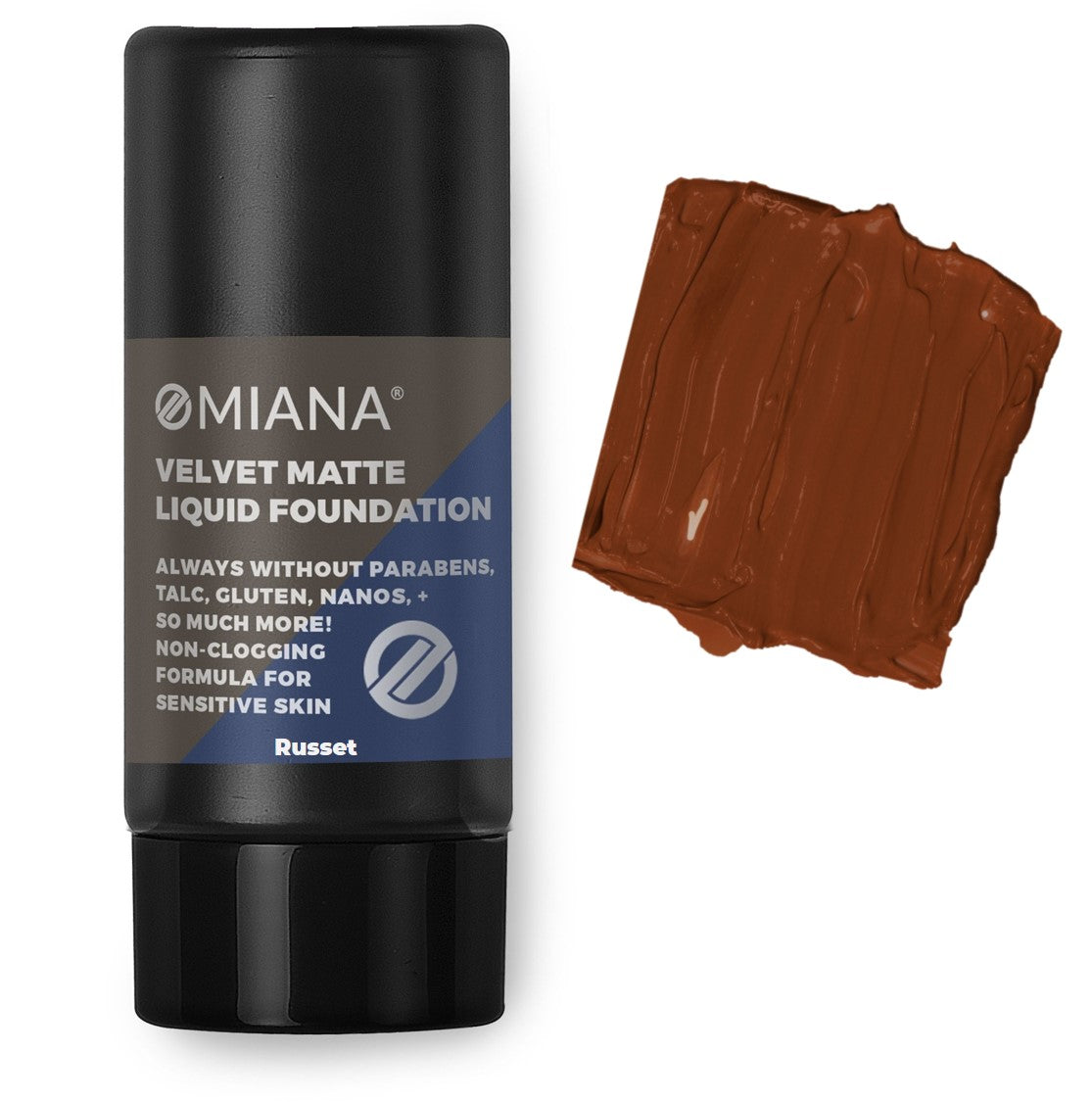 Omiana Velvet Matte Liquid Mineral Foundation - Russet